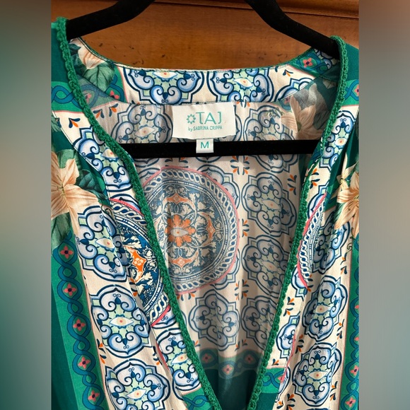 DIANA JUMPSUIT - AQUA GRECIA TILE size M NEW NO TAG. MSRP $415 sale !! - Picture 3 of 12